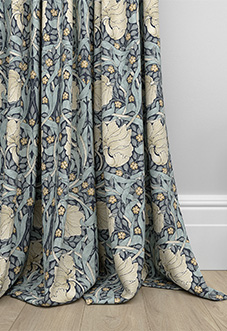 William Morris Pimpernel, Indigo - Made to Measure Curtains